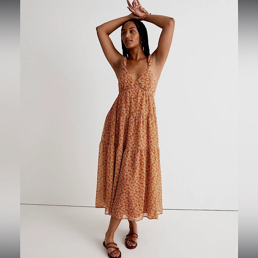 Madewell maxi floral dress